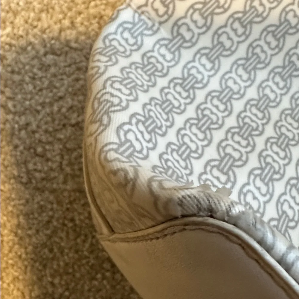 Tory Burch Beige and Black Patterned Tote